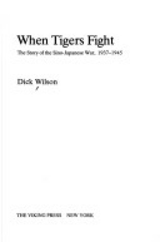 Cover of When Tigers Fight