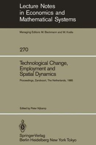 Cover of Technological Change, Employment and Spatial Dynamics