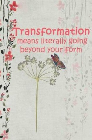 Cover of Transformation Means Literally Going Beyond Your Form