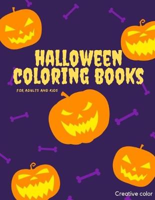 Book cover for Halloween Coloring Book for Adults and Kids