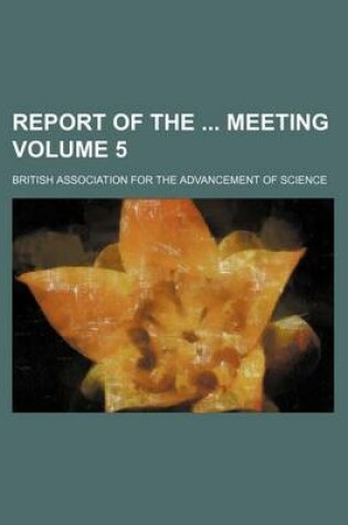 Cover of Report of the Meeting Volume 5