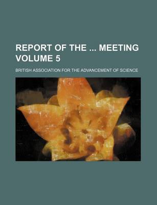 Book cover for Report of the Meeting Volume 5