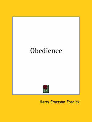 Book cover for Obedience