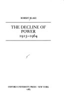 Book cover for The Decline of Power 1915-1964