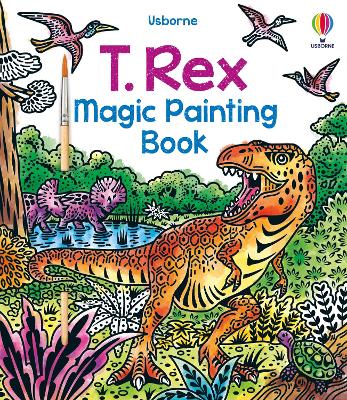 Book cover for T. Rex Magic Painting Book