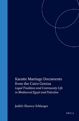 Book cover for Karaite Marriage Contracts from the Cairo Geniza