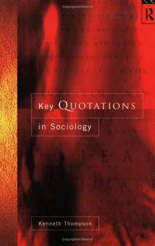 Book cover for Key Quotations in Sociology