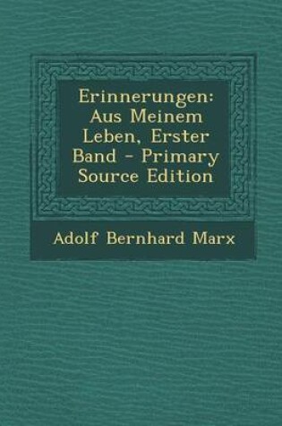 Cover of Erinnerungen