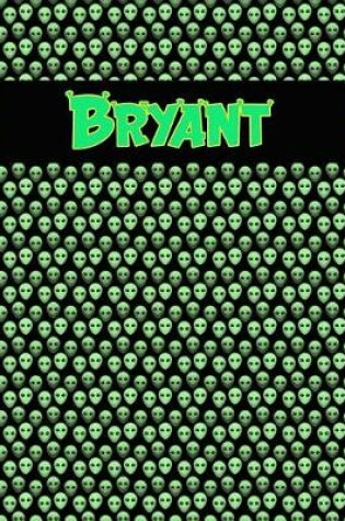 Cover of 120 Page Handwriting Practice Book with Green Alien Cover Bryant