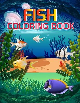 Book cover for Fish Coloring Book