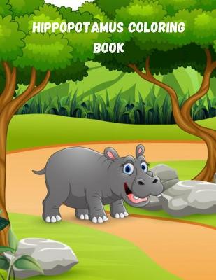 Book cover for Hippopotamus Coloring book