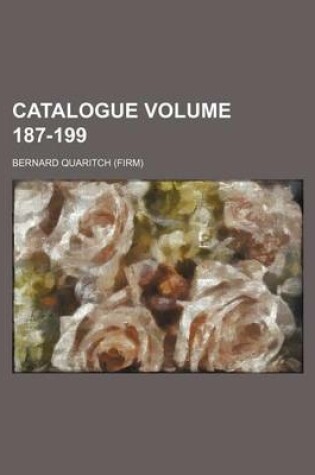 Cover of Catalogue Volume 187-199