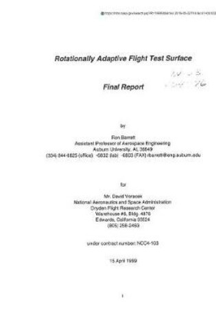 Cover of Rotationally Adaptive Flight Test Surface