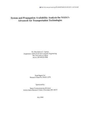 Book cover for System and Propagation Availability Analysis for Nasa's Advanced Air Transportation Technologies