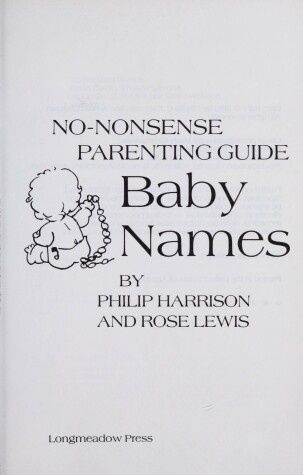 Book cover for Baby Names