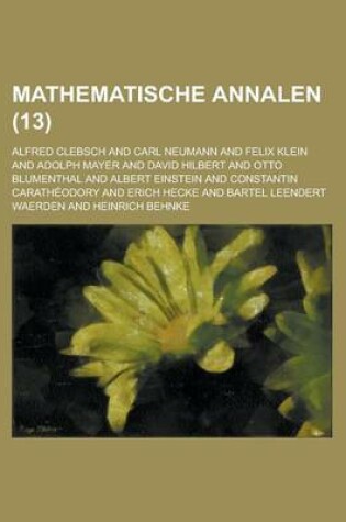 Cover of Mathematische Annalen (13 )