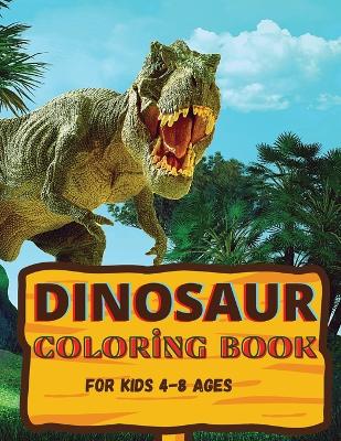 Book cover for Dinosaur coloring book