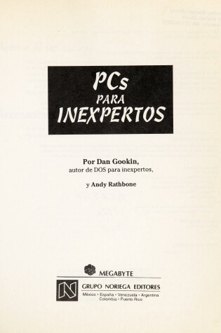Cover of PC's Para Inexpertos