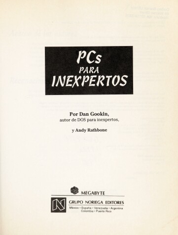 Book cover for PC's Para Inexpertos