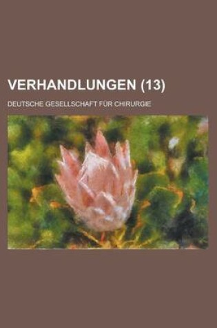 Cover of Verhandlungen (13)