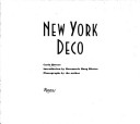 Book cover for New York Deco