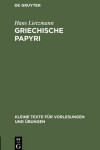 Book cover for Griechische Papyri