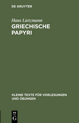 Cover of Griechische Papyri