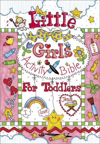 Book cover for Little Girls Activity Bible for Toddlers