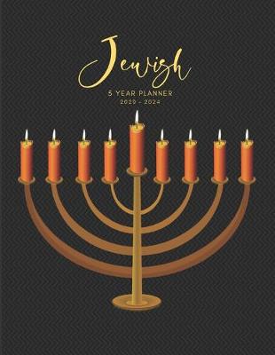 Book cover for 2020-2024 Five Year Planner Monthly Calendar Jewish Goals Agenda Schedule Organizer