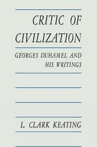 Cover of Critic of Civilization