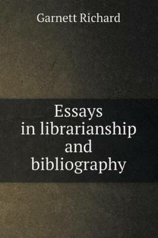 Cover of Essays in librarianship and bibliography