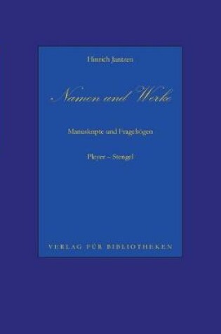 Cover of Namen und Werke 11