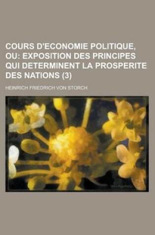 Cover of Cours D'Economie Politique, Ou (3)