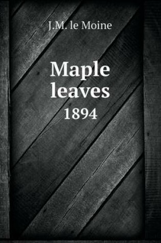 Cover of Maple leaves 1894