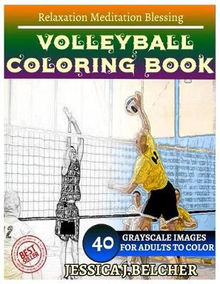 Book cover for Volleyball Coloring Book for Adults Relaxation Meditation Blessing