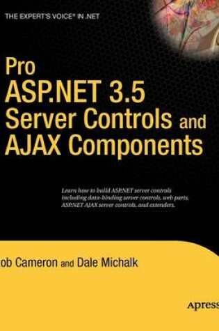 Cover of Pro ASP.Net 3.5 Server Controls with Ajax Components