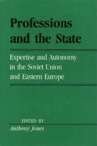 Cover of Professions And The State