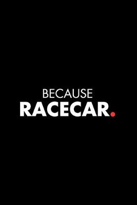 Book cover for Because Racecar.