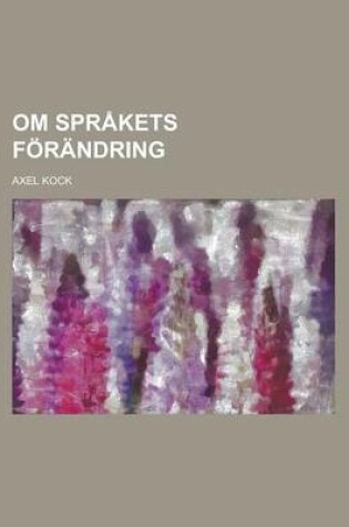 Cover of Om Sprakets Forandring