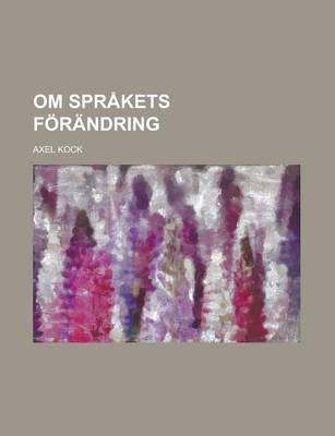 Book cover for Om Sprakets Forandring