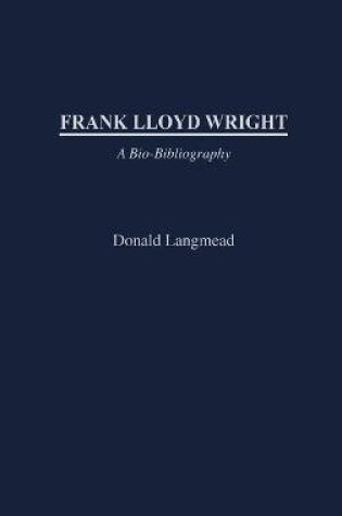 Cover of Frank Lloyd Wright