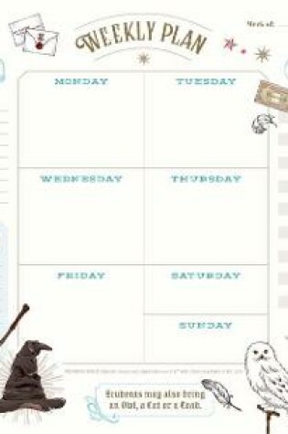 Cover of Harry Potter: Weekly Planner Notepad