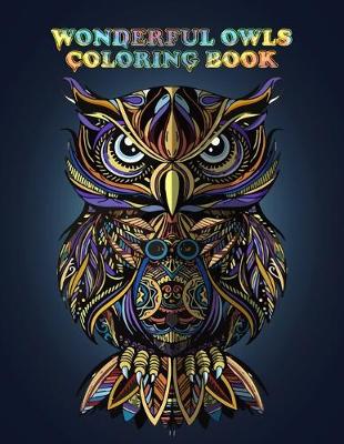 Book cover for Wonderful Owls Coloring Book