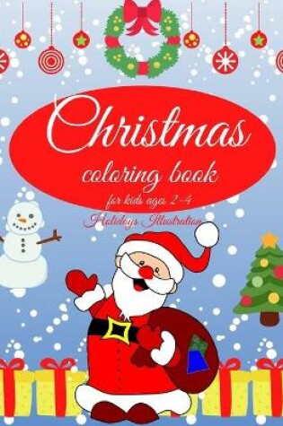 Cover of Christmas coloring book for kids