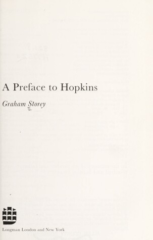 Cover of A Preface to Hopkins