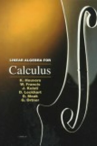 Cover of Linear Algebra for Calculus