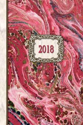 Book cover for 2018 Diary Rose Stone Design