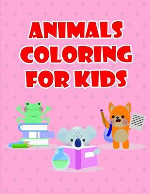 Book cover for Animals coloring for kids