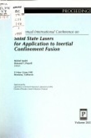 Cover of Solid State Lasers for Application to Inertial Confinement Fusion