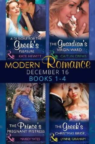 Cover of Modern Romance December 2016 Books 1-4